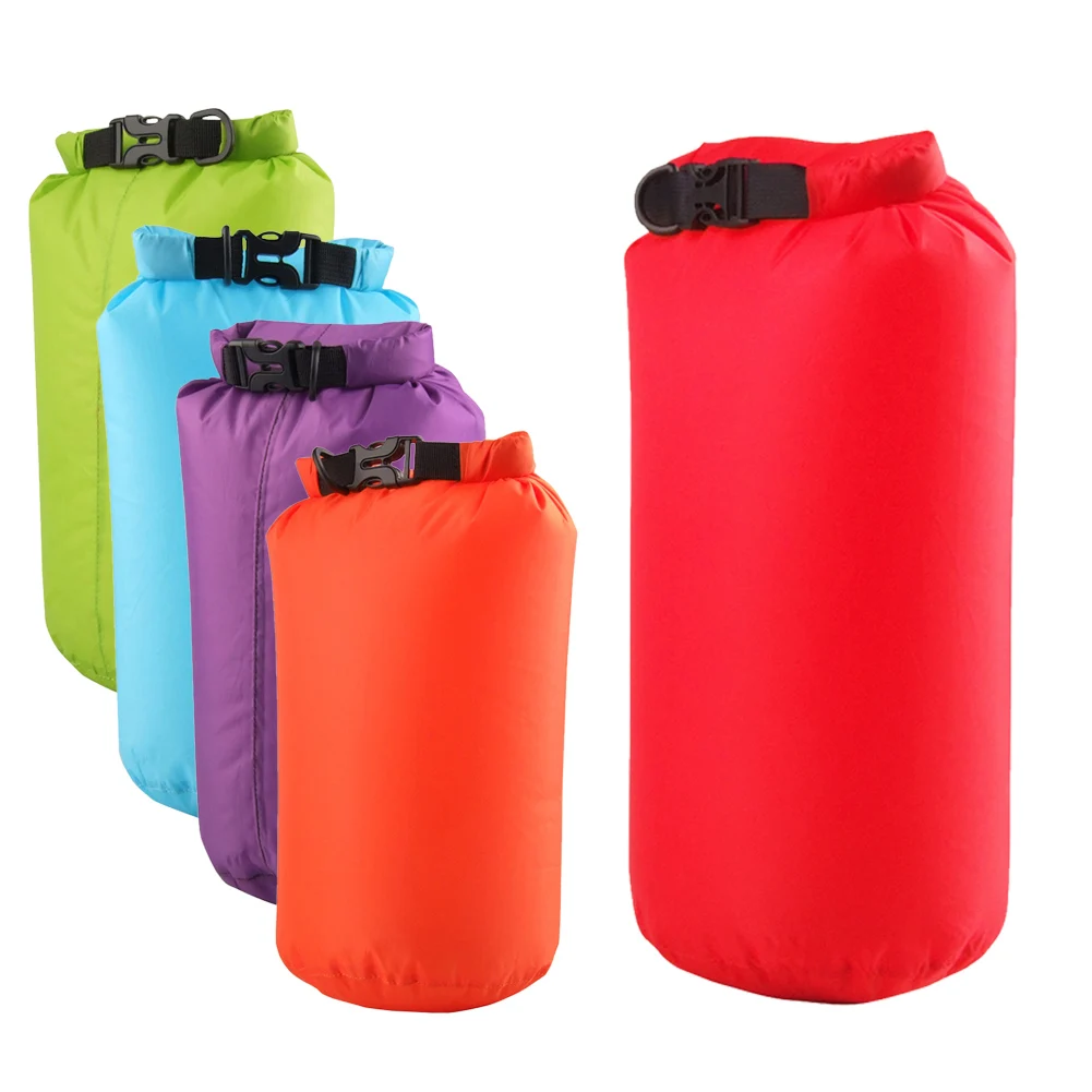 

8L Ultralight Waterproof Rafting Bag Dry 5 Colors Outdoor Swimming Nylon Kayaking Storage Drifting Bag for camping hiking