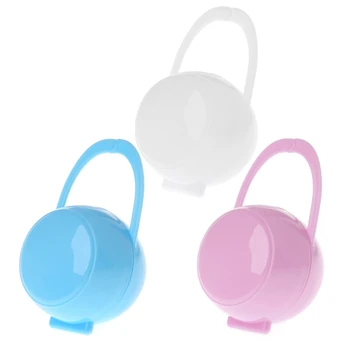

Portable Baby Boy Girl Infant Pacifier Nipple Cradle Case Holder Box Unisex New