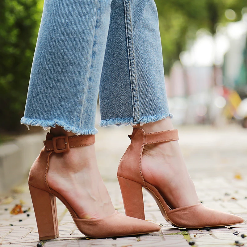 2018 Sexy Classic High Heels Women's Sandals Summer Shoes Ladies Strappy Pumps Platform Heels Woman Ankle Strap Shoes