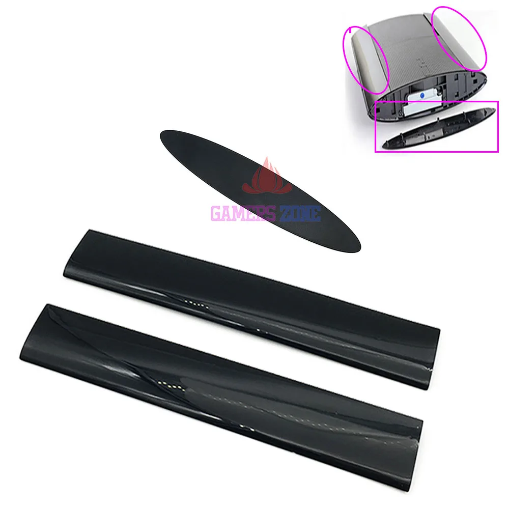 

Black Hard Drive HDD Bay Door Cover For PS3 4000 Console Left Right Housing Case Faceplate Panel