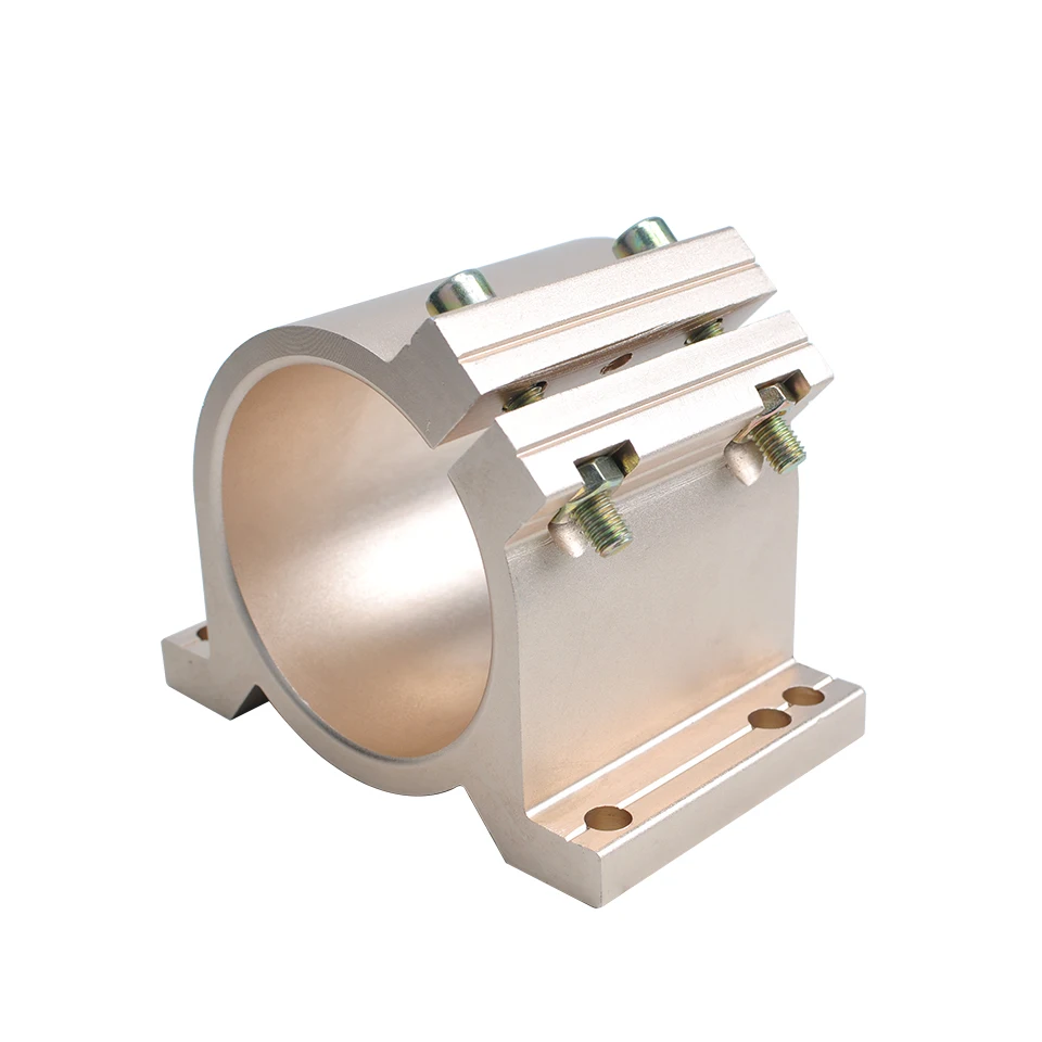 New arrived Gold Type 80 MM Fixture Clamping Bracket Spindle Motor Clamp For CNC Engraving Machine Spindle Motor Power Tools