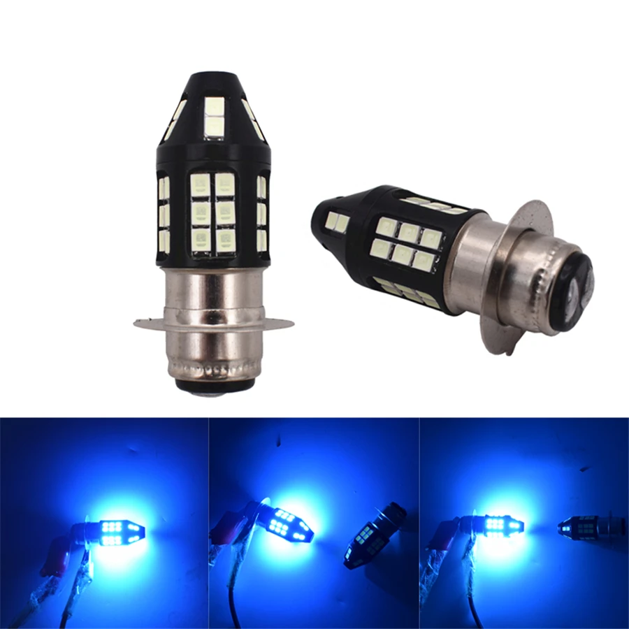 

2pcs/lot P15D Motorcycle Headlight Fog Light DRL Daytime Driving Lamp H6M Projector Lens Led Motorbike Bulb No Hi/Lo Function