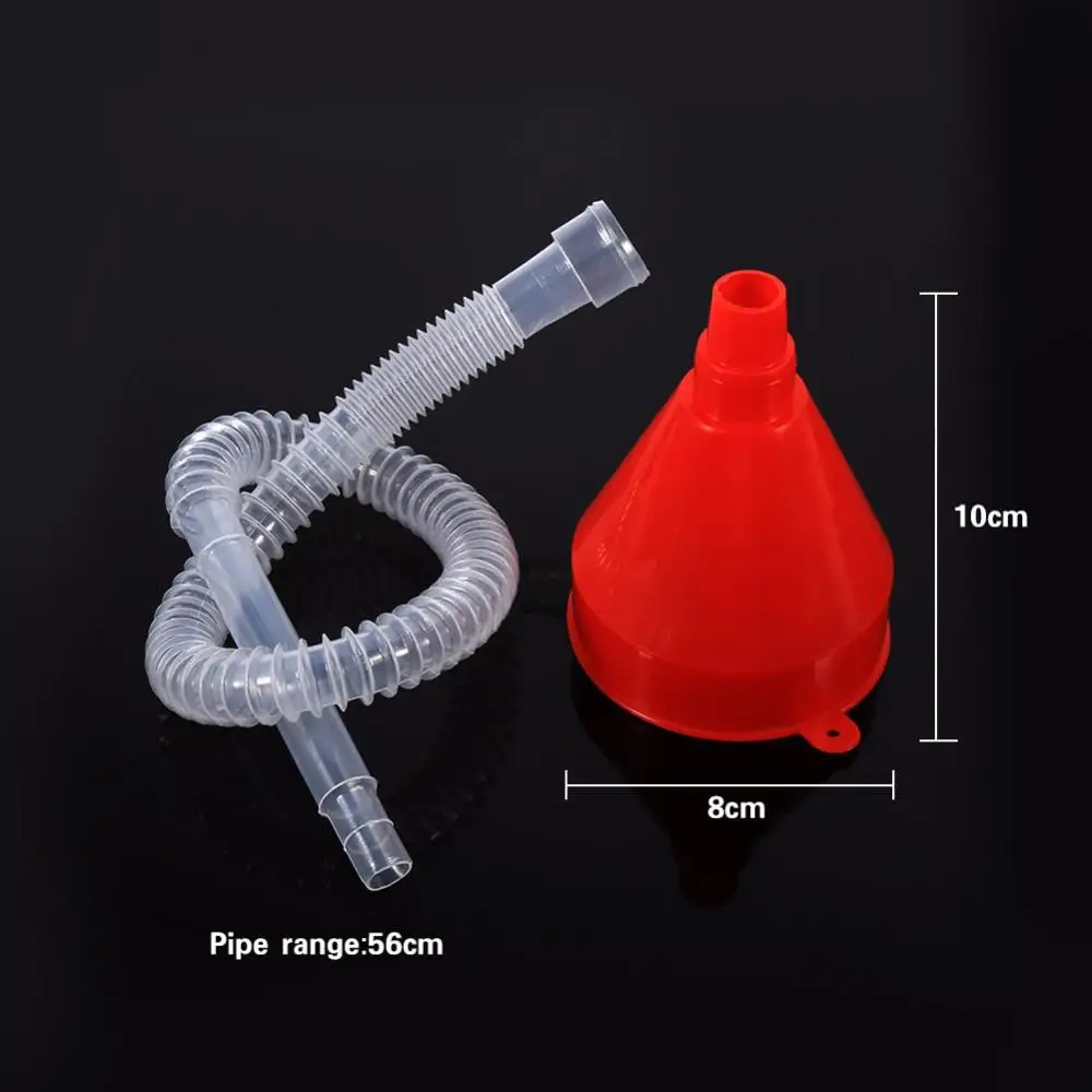 

LumiParty Car Motorcycle Truck Vehicle Plastic Funnel with Soft Pipe Filling Funnel with Soft Pipe Spout Pour Oil Tool r30