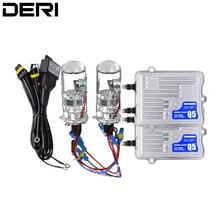 H4 Mini Bi Xenon проектор 1,5 дюймов объектив фары 55 Вт 4300 К 6000 К для модификации налобного фонаря DIY Автомобильный Стайлинг высокий низкий свет LHD RHD