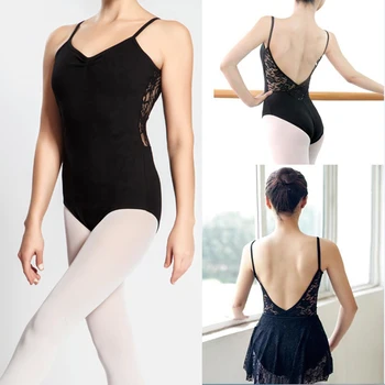 

Backless Sleeveless Spandex & Cotton Ballet Leotards For Women Ballet Dancewear Adult Dance Practice Clothes Gymnastics Leotards