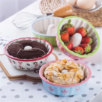 

KINGLANG Cherry Cute personality cherry ceramic baking bowl oven with household cake baking mold