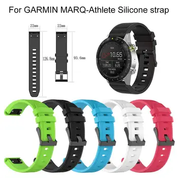 

22MM Quick Release Silicone Strap For GARMIN MARQ-Athlete Silicone Texture Strap Soft Silicone Strap For GARMIN MARQ-Athlete