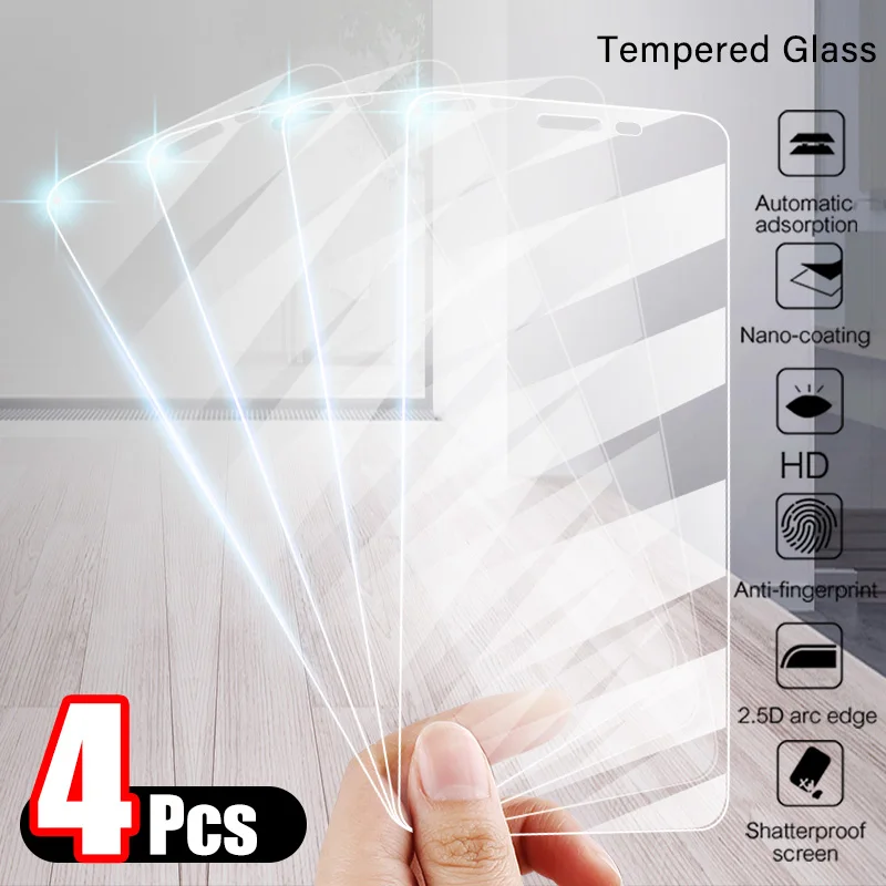 

4Pcs Tempered glass For Samsung Galaxy A7 A3 2017 A5 2016 A7 A8 Screen Protector For Samsung A6 A7 Plus 2018 A8 Protective Glass