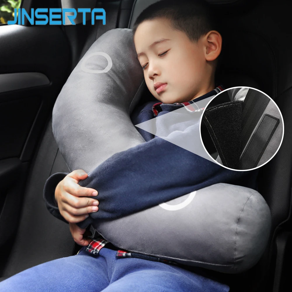 JINSERTA Car Seat Belt Neck Pillow Multifunction Seat Cushions Headrest