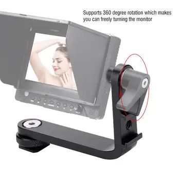 

Fotografia Photo Studio Aluminium Alloy Lightweight Cold Shoe Monitor Extension L Bracket Support For Camera Fotografia