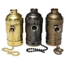 Классический ретро держатель лампы Edison E27 E26 патрон лампы Винтаж Эдисон светильник держатель промышленные лампы Подвески ручка Цоколи