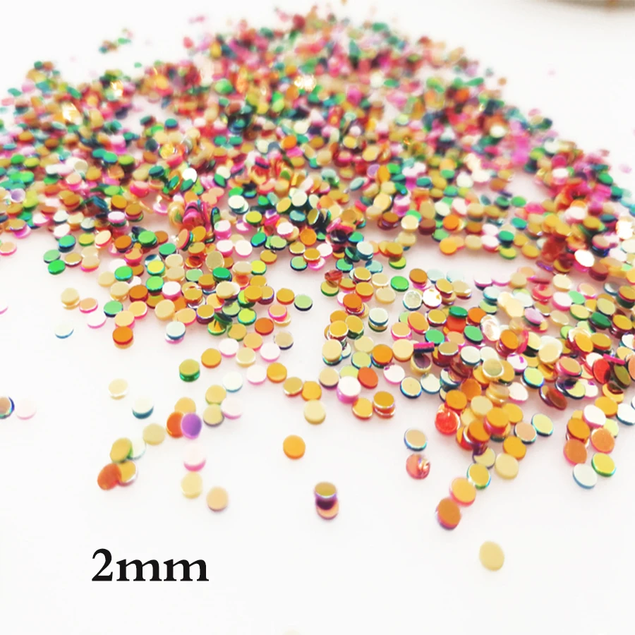 Glitter Sequins Loose Round Sequins For Paillettes Crafts Sewing Scrapbooking DIY Accessories