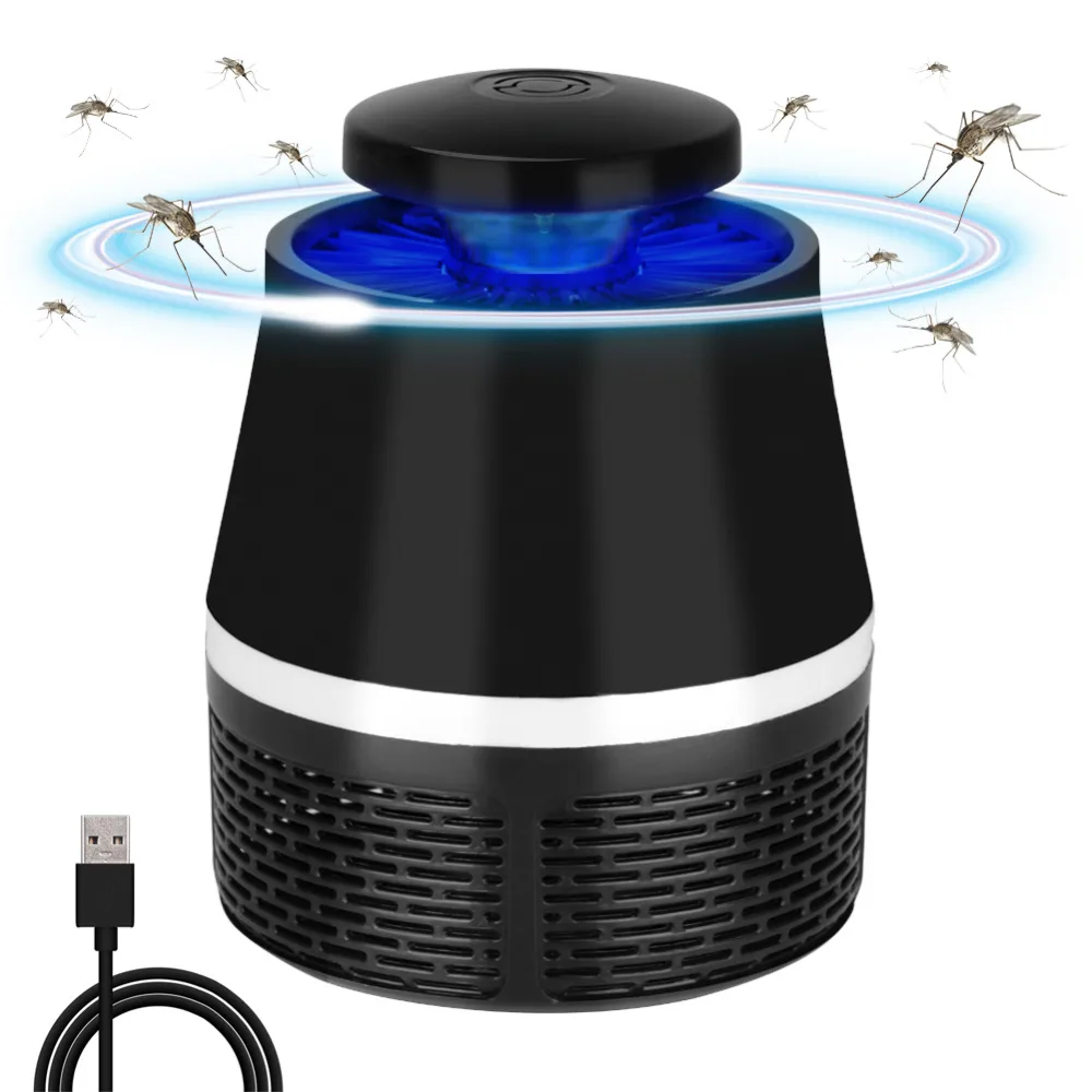 Новинка Электрический Anti Mosquito Убийца лампы USB работает ловушку комаров светодиодный вредителей Catcher Отпугиватель ошибка насекомых Zapper свет