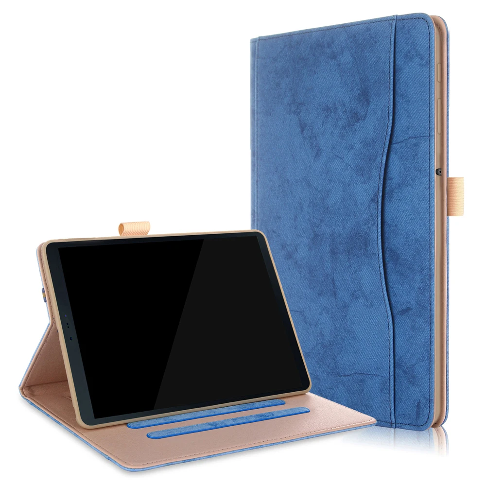 Чехол для samsung Galaxy Tab S4 10,5 SM-T830/T835/T837 планшет из искусственной кожи чехол-подставка для samsung Galaxy Tab S4 10,5 чехол для планшета - Цвет: Синий