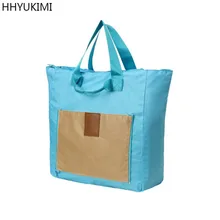 HHYUKIMI Женская Складная Дорожная сумка унисекс дорожные сумки для багажа водонепроницаемые дорожные сумки Большая вместительная сумка женские нейлоновые сумки