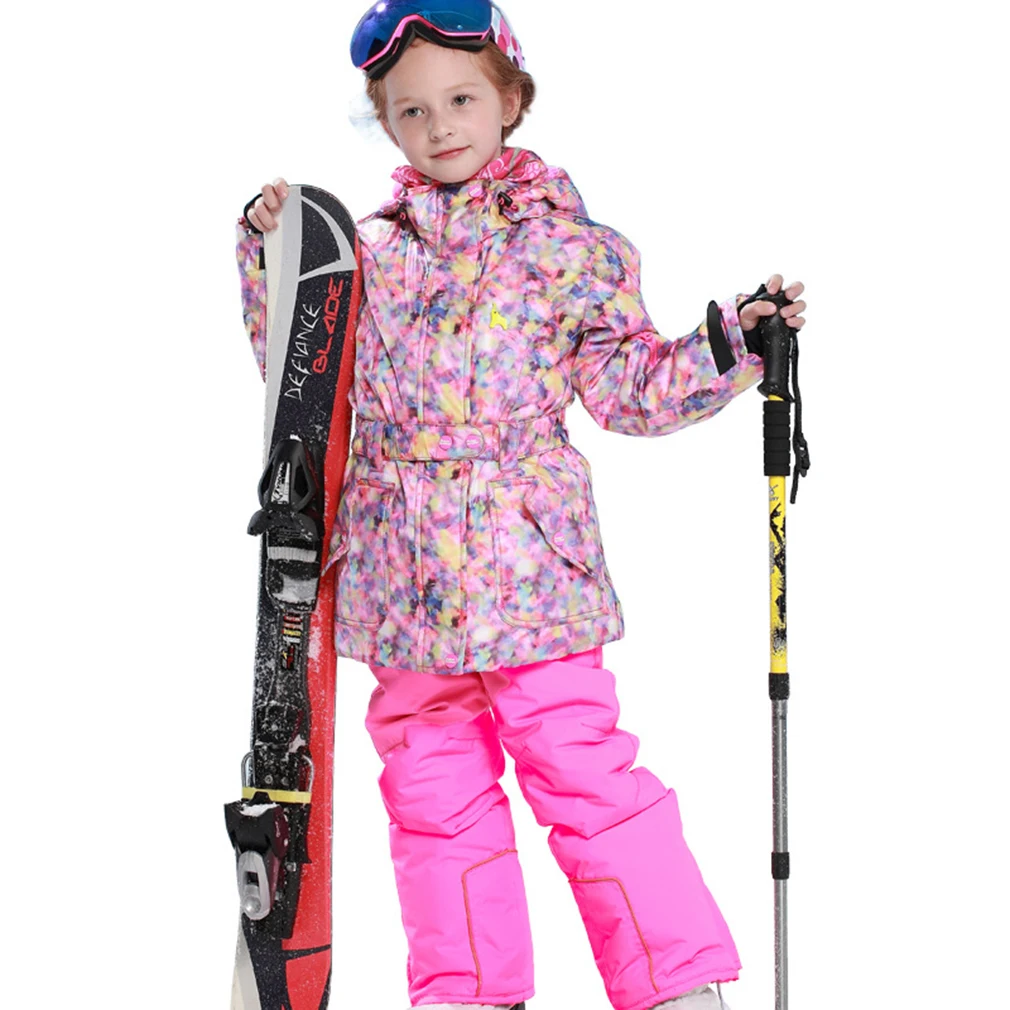 

new Children Winter Outdoor Sport Waterproof Skiing Sets Girls Snow Snowboarding Snowboard Suits Kids Windproof Ski Jacket Pants