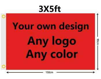 

Best Custom flag 150X90cm (3x5FT) 120g 100D Polyester Advertising Banner