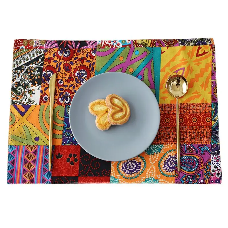 

32x45CM Placemat Table Pad Dishes Cup Bowl Dining Coaster For Home Kitchen Insulation Accessory