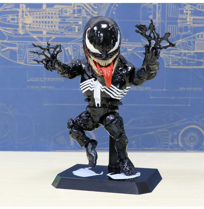 Venom Anime Figure Joint Movable Dolls Multiple Accessories Action