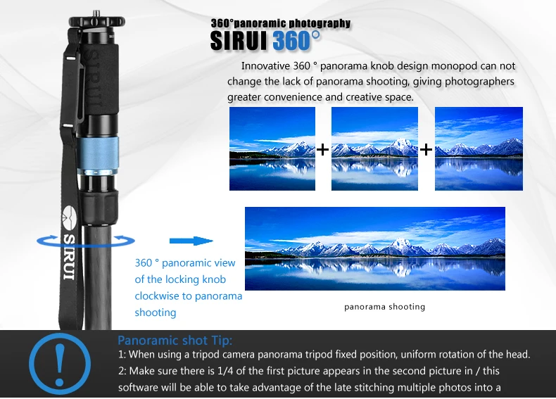 Sirui p-426sr vh-10 углеродного волокна многофункциональный inclinador видео-монопод Штатив