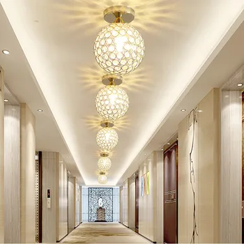 

Modern Crystal ceiling lamp for Home Entrance Stair Staircase aisle Corridor Ceiling Lamp Home decoration LED Lamp