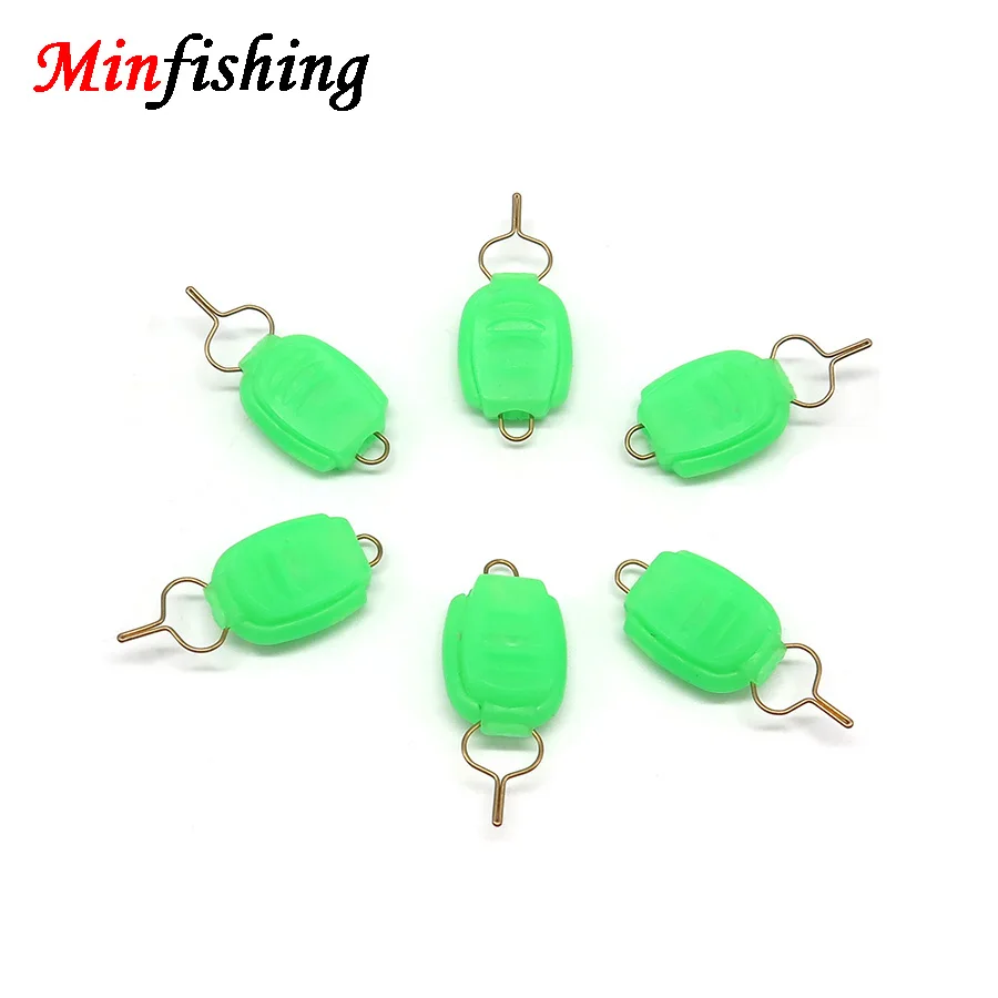 

Minfishing 6 pcs Fishing Reel Stopper ABS Plastic Fishing Connector Baitcasting Reel Line Blocker Fishing Tool