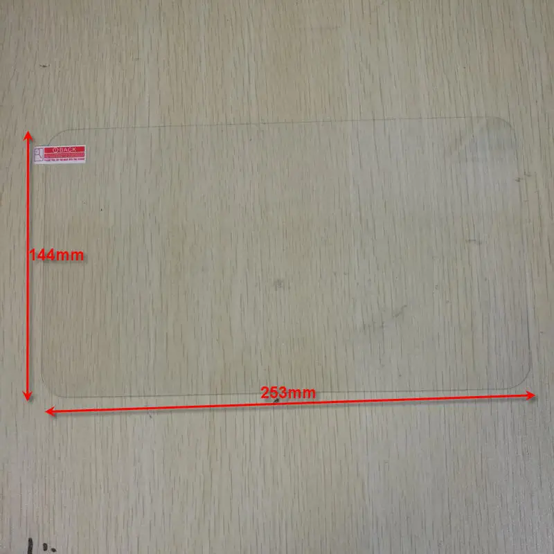 Универсальная закаленная Защитная стеклянная пленка для экрана для 10,1 дюймового планшета защитная пленка чистящие салфетки без розничной коробки размер 253x144 мм