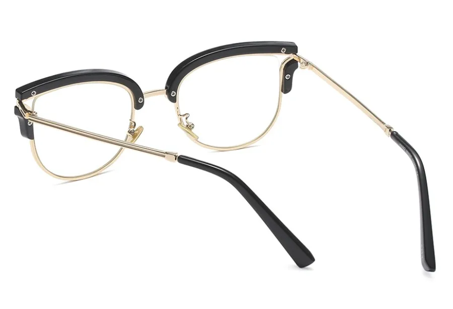 CCSPACE 45530 женские Полностью Золотые очки с заклепками, оправа для мужчин и женщин, брендовые дизайнерские оптические очки, модные очки для компьютера