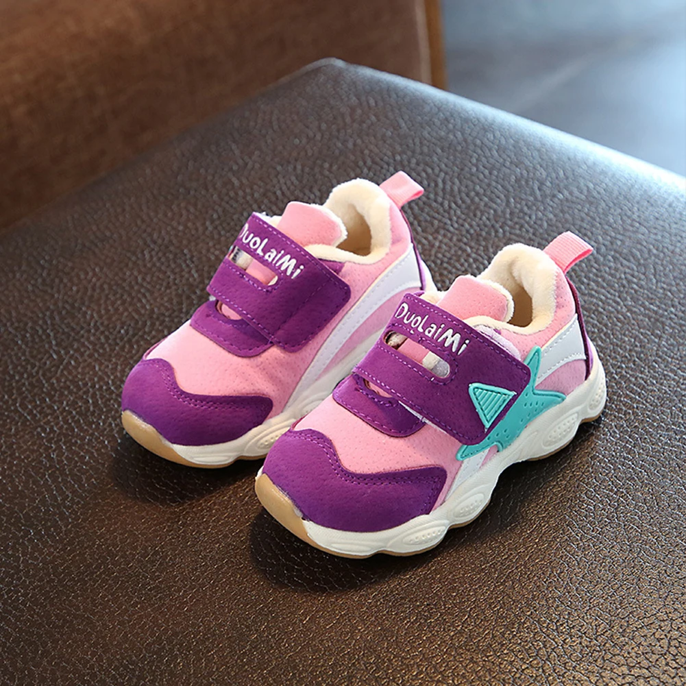 

Fashion Kids Boy Girl Children Winter Warm Sports Running Sneakers Casual Shoes