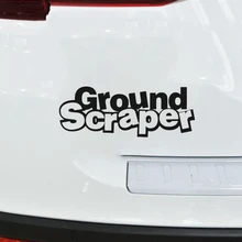 18*6.8cm Ground Scraper Funny Car Window Bumper Novelty JDM Drift Vinyl Decal Sticker Car Bumper Sticker iron cross novelty german car van window bumper vinyl sticker decal
