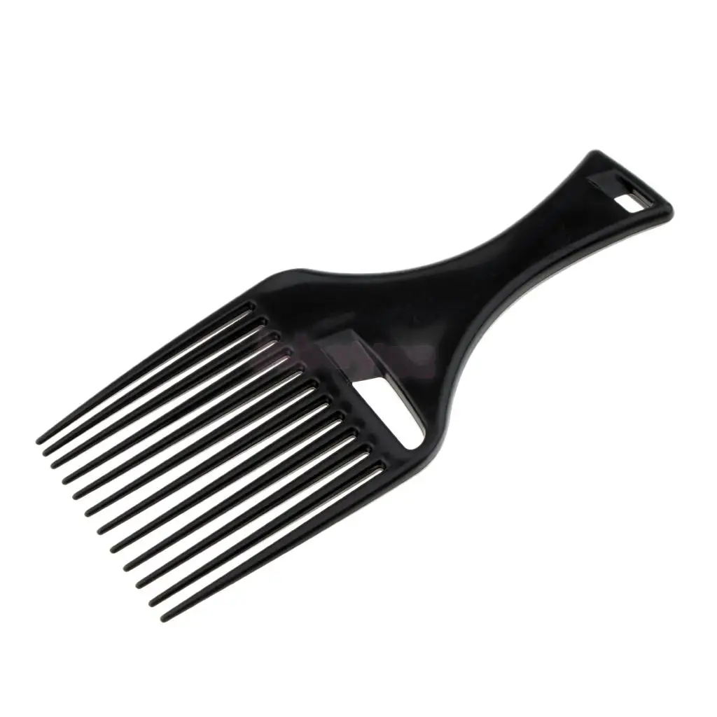 Handheld Afro Hair Pick Lift Comb Wide Long Tooth Curly Hair Comb Mens Oily Hair