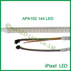 Продвижение APA102 адресный 5050 полноцветный Гибкая 144 светодиодов/M DC5V Черный PCB/белый PCB