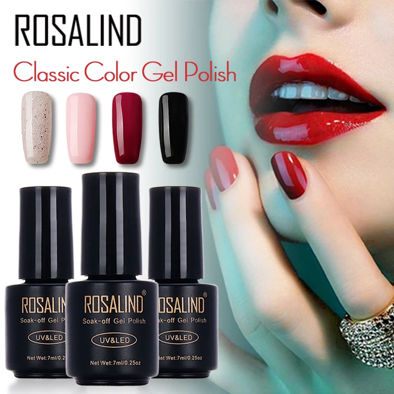 Rosalind 7ml Classic Color Gel Polish 1323-1864 UV LED Nail Varnish Soak off Art | Красота и здоровье
