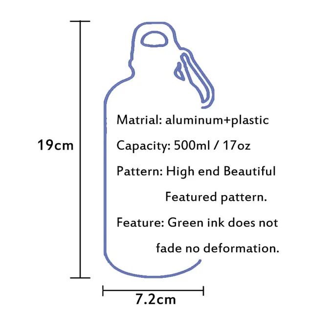 친구와 추억을 담아주는 스타일리시하고 실용적인 스포츠 물병