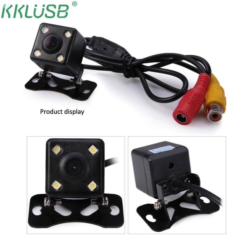 

Car Rear View Camera 4 LED Night Vision Reversing Auto Parking Monitor Waterproof 170 Degree HD Video