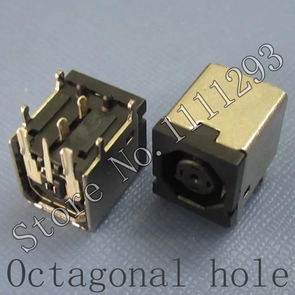 10pcs/lot DC power Jack connector Octagonal hole ( Square ) for Dell Inspiron 1318 1440 PP25L PP28L PP41L XPS M1330 M1530 | Обустройство