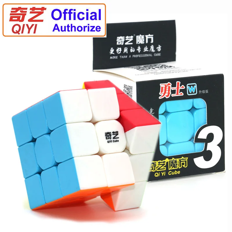 QIYI Warrior W скоростной куб 3x3x3 волшебный куб 5,6 см профессиональная головоломка вращающиеся гладкие кубики Magicos игрушки для детей Подарки MF3 - Цвет: QIYI Solid 5.6CM