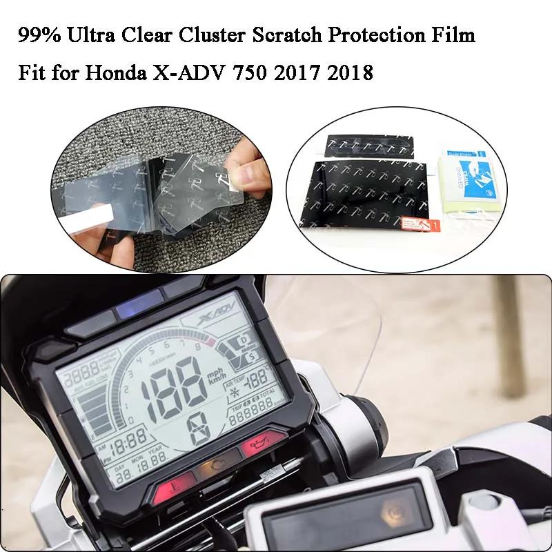 Lot de 2 films de protection décran pour compteur de vitesse Honda X-ADV 2 x Ultra Clear 