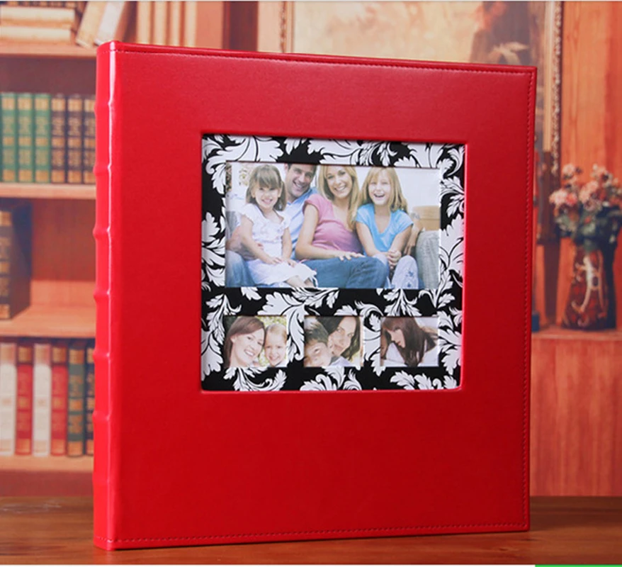 Frameless 600pcs Leather Cheap Photo Album Book Good Quality Family Large Capacity Phot Picture