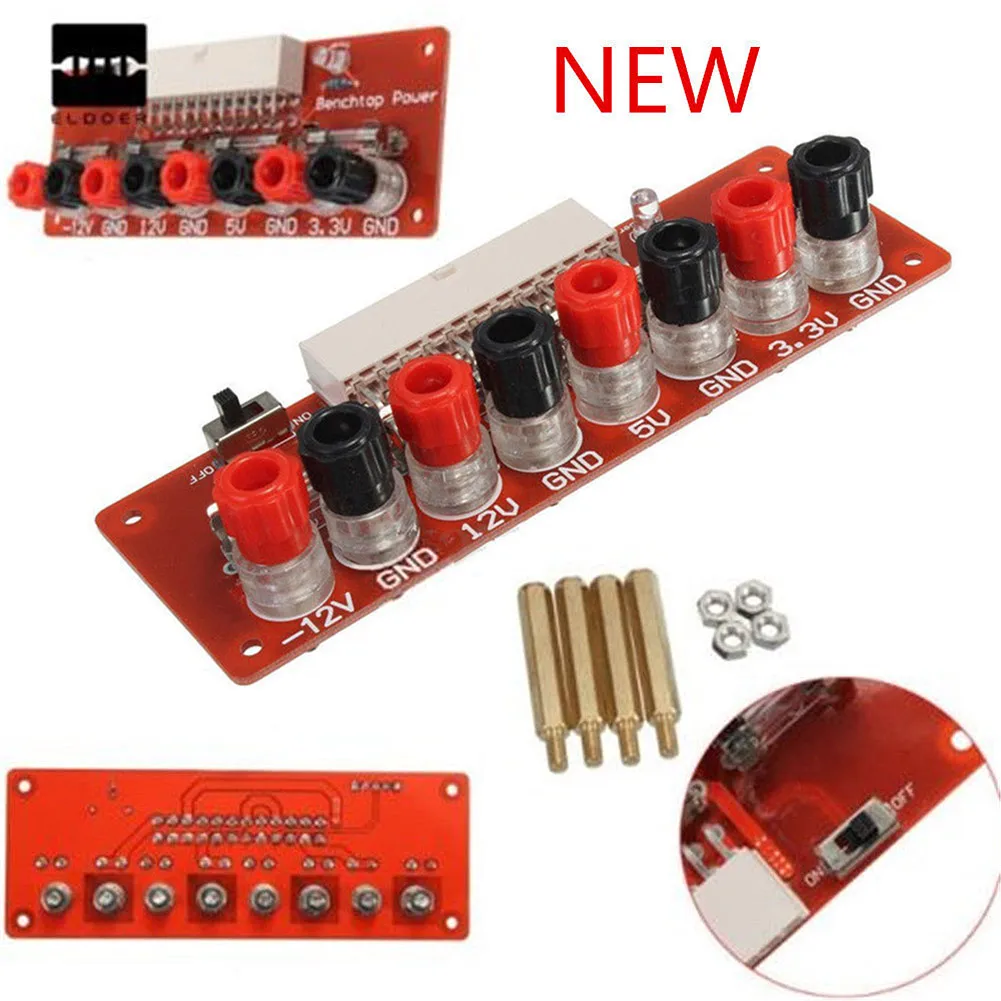 

24 Pins ATX Benchtop Power Board Computer Connector Socket Power Supply Adapter LB88