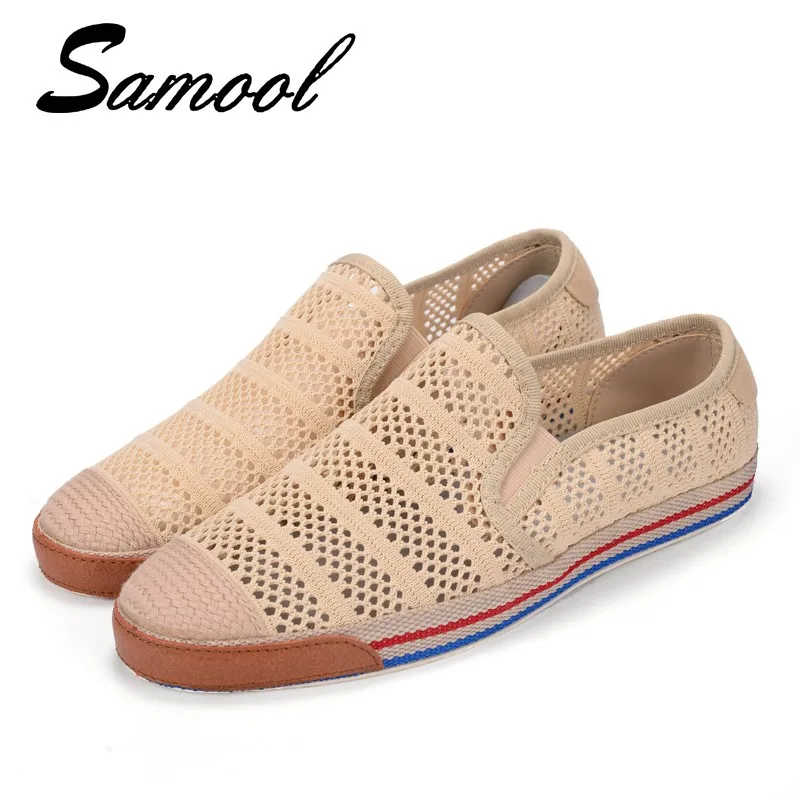 Youth Loafers Men Mesh Summer New Low Cut Driving Loafers School Shoes