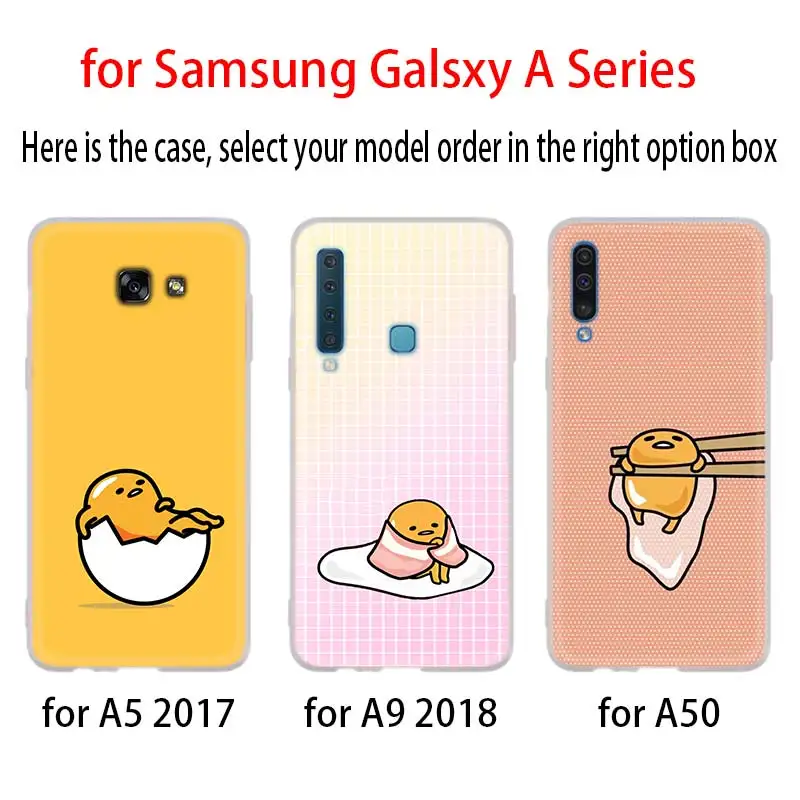 3D милый чехол Gudetama для Samsung Galaxy A8 A6 Plus A9 A5 A3 A7 2018 2017 2016 A50 A30 A40 A70 A10 A2 CORE Soft|Бамперы| |