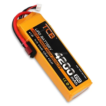 

11.1V/3S 4200mAh 25C LiPO Battery T-plug XT60-plug option Burst 40C RC model Lipolymer power pack