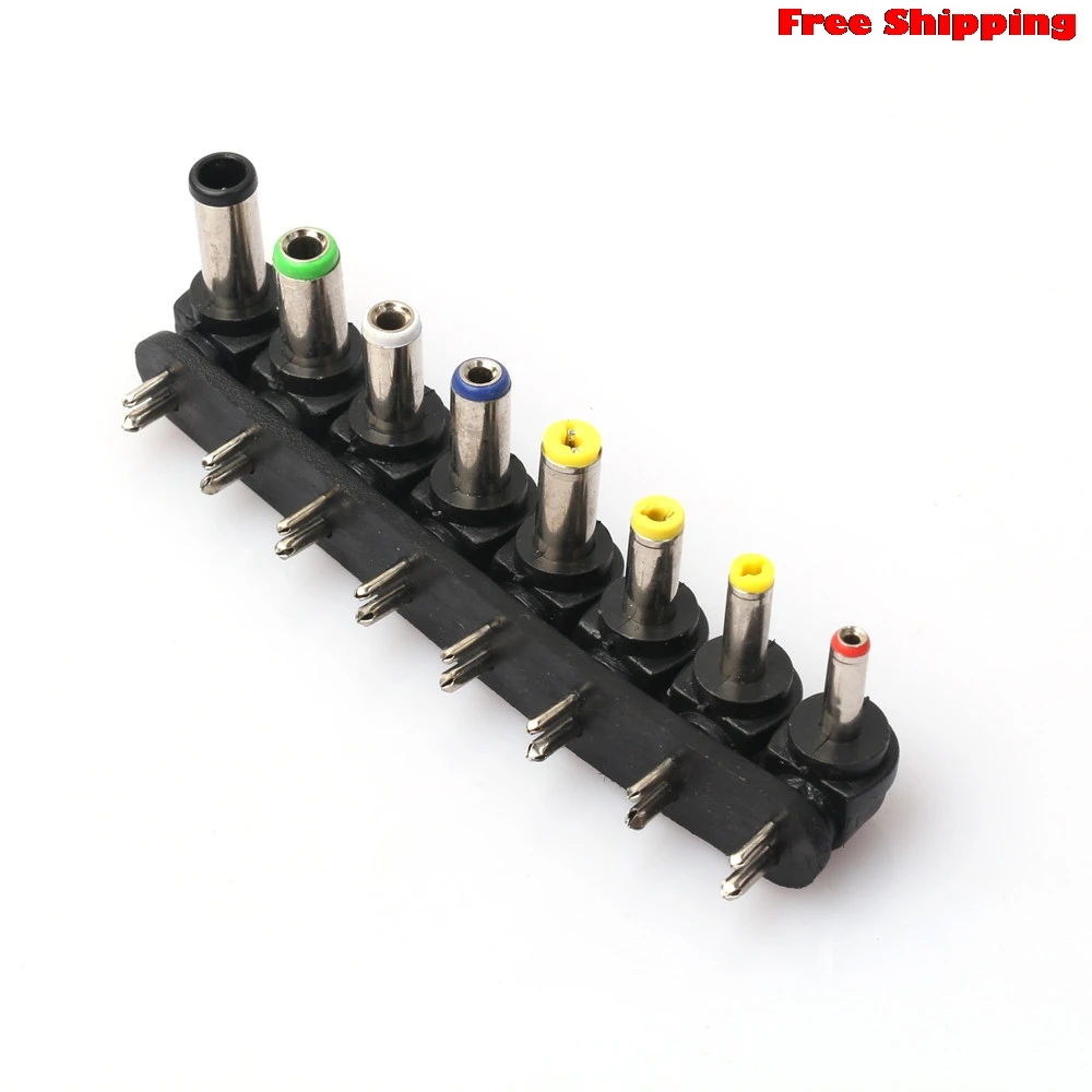 

11.11 only vovotrade 1Set 8pcs Universal AC DC Power Adapter Plug Charger Tips For PC Notebook Laptop Free Shipping