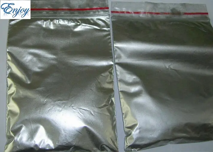 Polvo de aluminio de Color plata pigmento para decoración pintura embalaje brillo decoración de material en polvo envío gratis 100g