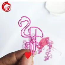 200 шт./лот Kawaii Фламинго закладки планировщик металлический зажим для бумаги Материал закладки для книги Канцтовары, школьные принадлежности