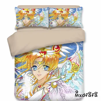 

Mxdfafa Anime Sailor Moon Bed Sack Set 3D Bedding Bag Luxury Duvet Cover Set 3pcs Sets Include 1 Duvet Cover and 2 Pillowcase