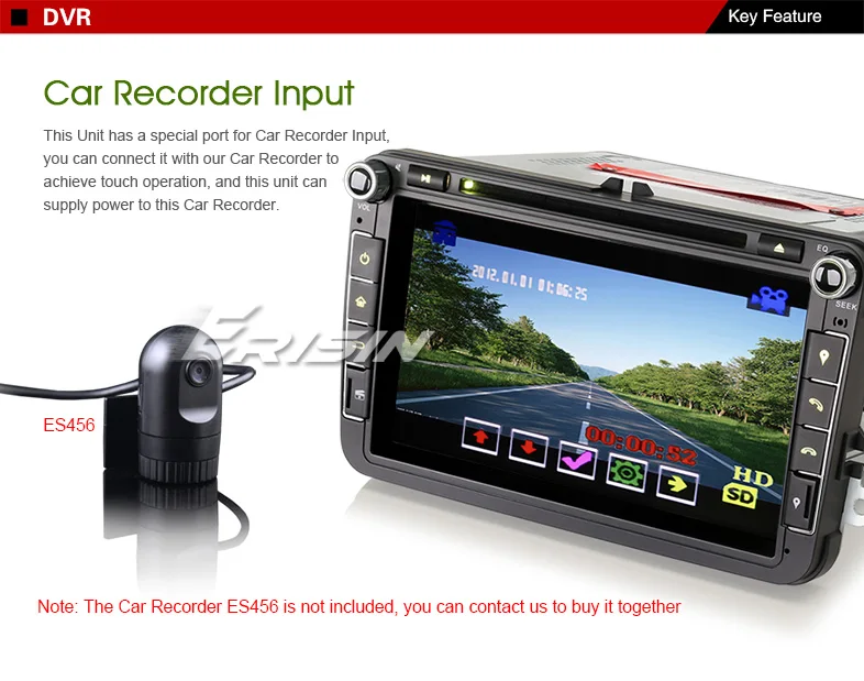 Best 7" Win8 Autoradio Car GPS Navigation 3G DVD DAB+ System for VW Jetta Golf EOS Seat ES8115V 9