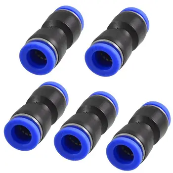 

Hot sale 5 Pcs Straight 2 Ways Coupler Quick Joint Push in Fittings 12mm Tube