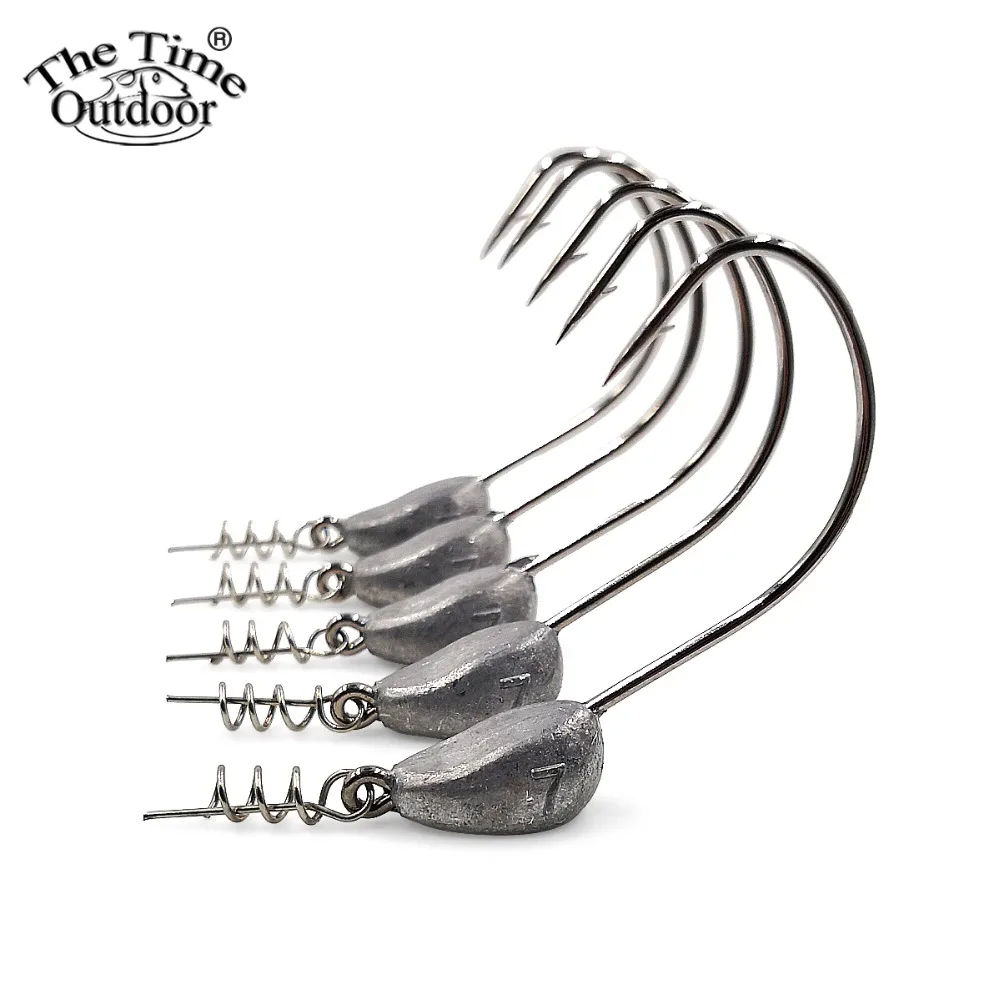5 шт./лот стакан Jig head крючков 3.5g 5g 7 г 10 1 21 Jighead червь приманки крюк для Мягкая